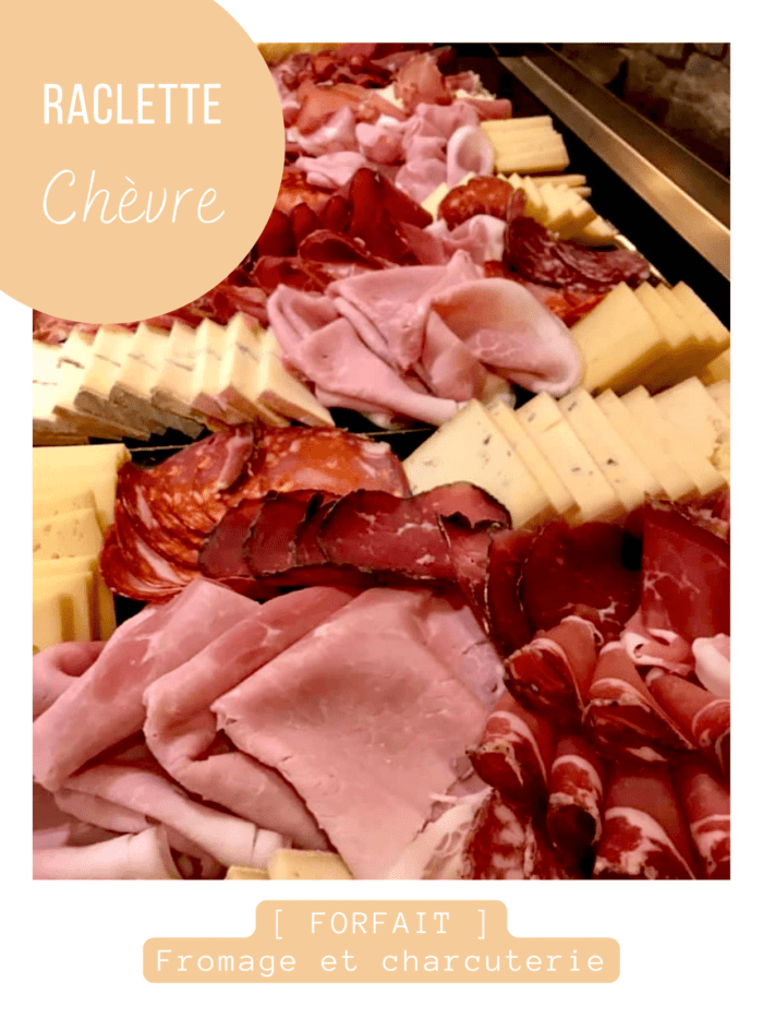 [ Forfait ] Raclette CHÈVRE ･ Qté /Pers.