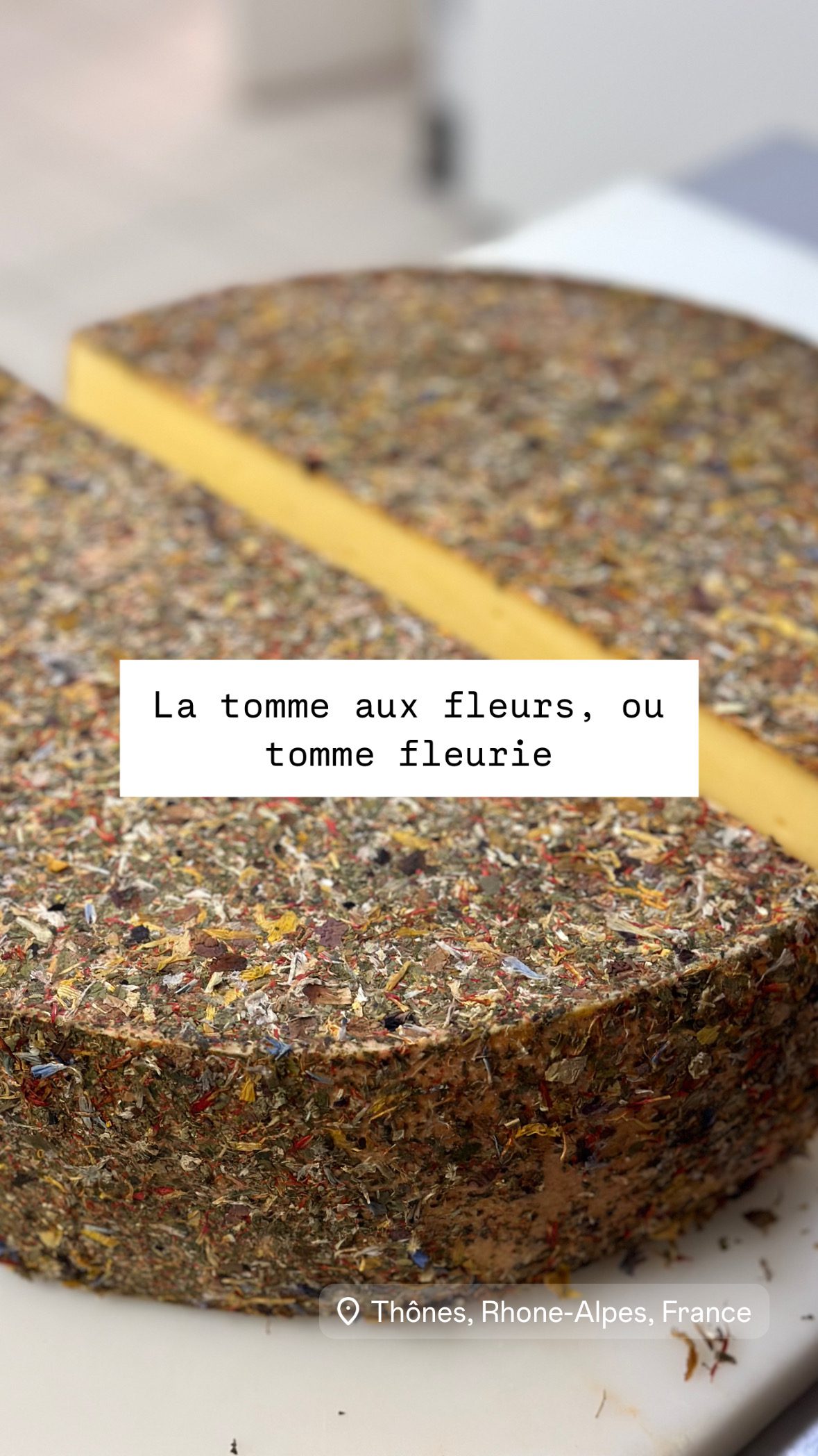 Tomme aux fleurs ・ Morceau de 500g